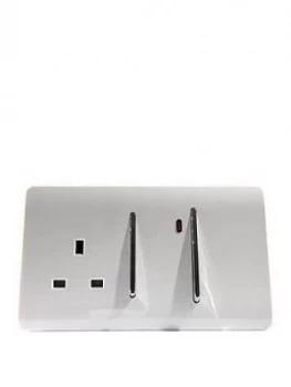 Image of Trendiswitch 13Amp Cooker Switch & Socket Std White