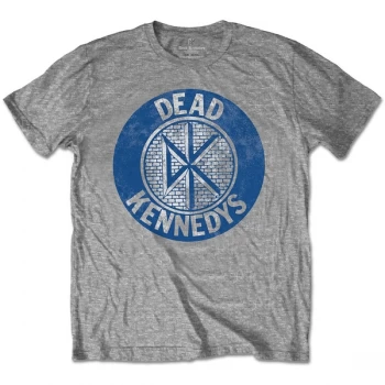 Image of Dead Kennedys - Vintage Circle Unisex Large T-Shirt - Grey