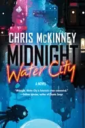 Image of midnight water city