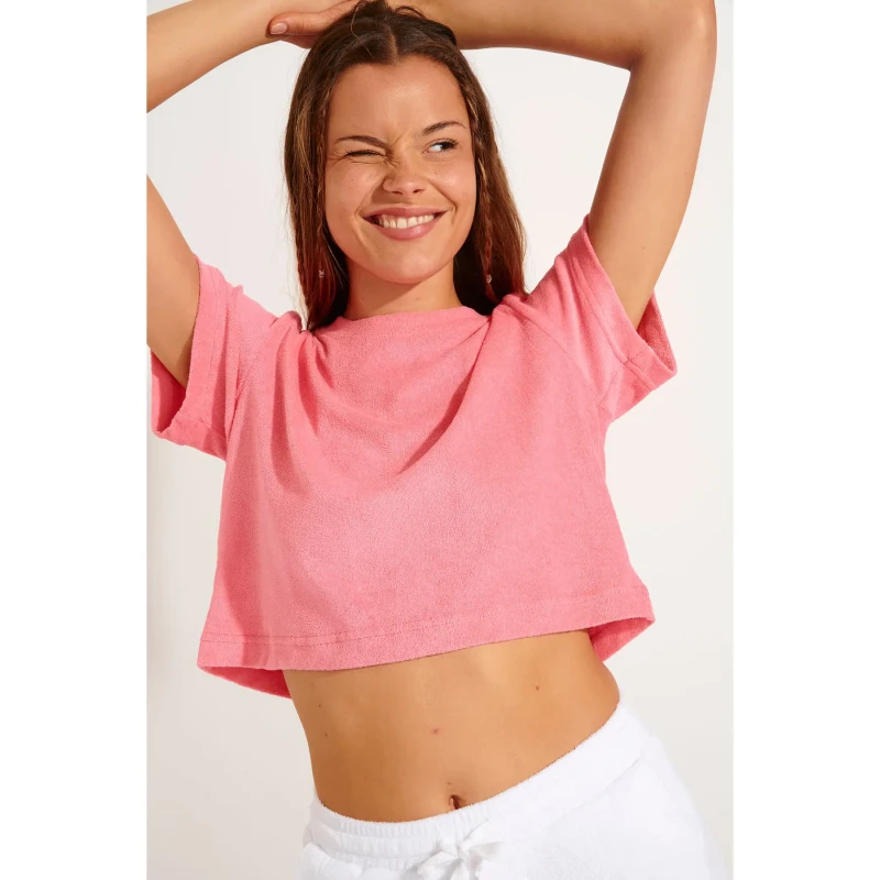 Image of banana moon Womens T-Shirt Banana Moon Orzo Seasponge Rose Female L
