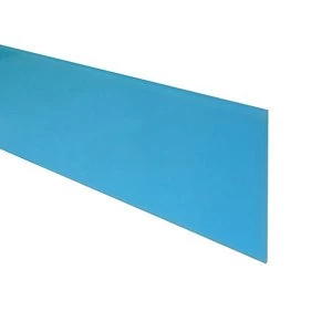 image of 6mm Splashwall Ocean Bevelled Glass Upstand (L)0.6m