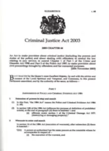 Image of Criminal Justice Act 2003 : Elizabeth II. Chapter 44