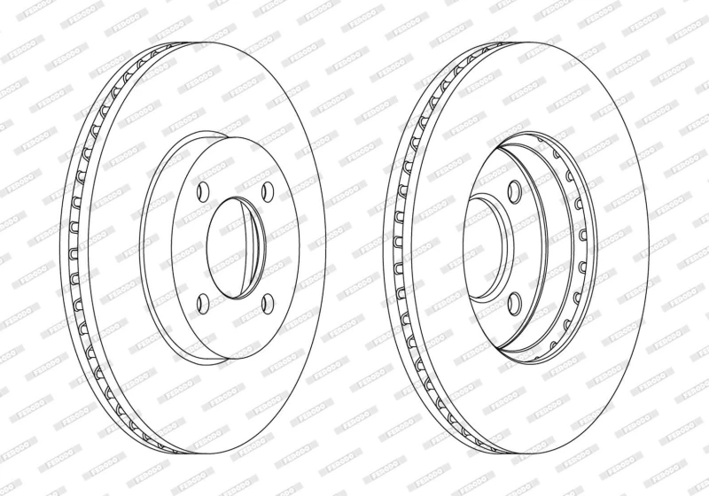 Image of Brake disc FERODO DDF2068C