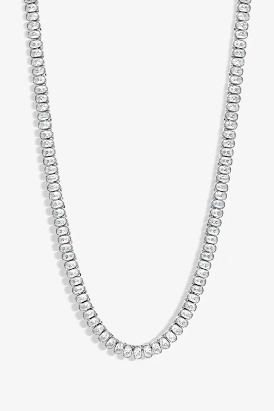 Image of Jon Richard Rhodium Plated Cubic Zirconia Zirconia Allway Silver