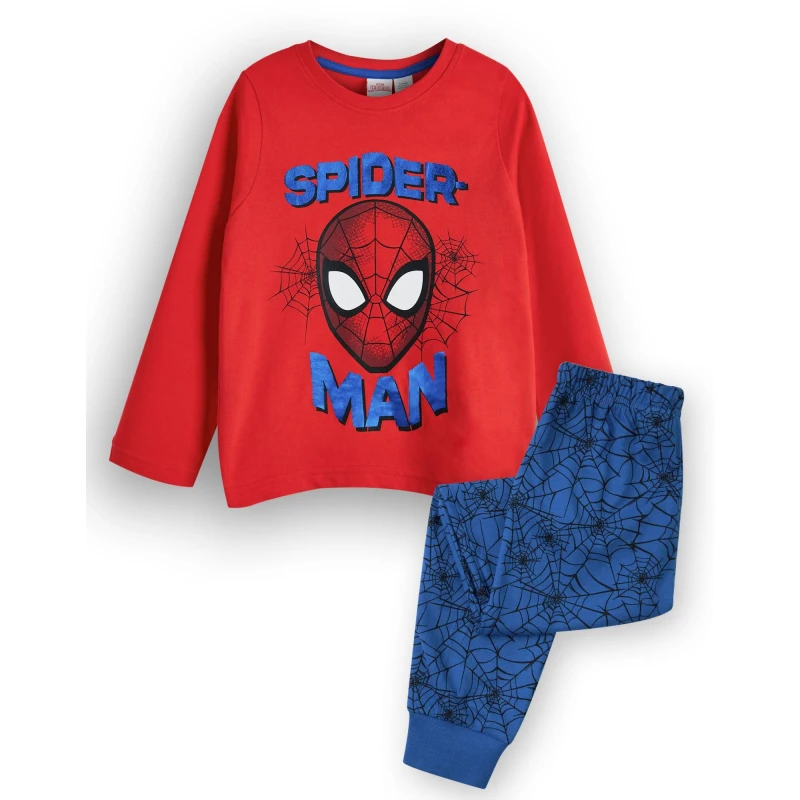 Image of Marvel Long Sleeve Long Leg Pyjama Set Blue