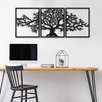 Image of MT - 007 Black Decorative Metal Wall Accessory