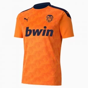 PUMA Valencia Cf Away Replica Mens Jersey, Vibrant Orange/Peacoat, size 2X Large, Clothing