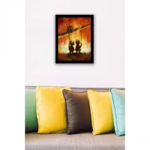 Image of SC0205 Multicolor Decorative Framed MDF Painting