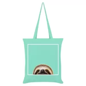 Image of Inquisitive Creatures Sloth Tote Bag (One Size) (Mint)