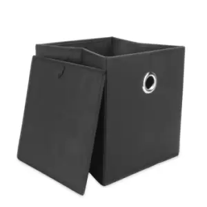 Image of Collapsible Storage Boxes - Set of 6 Black M&amp;W