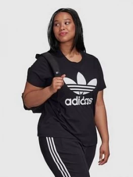 Image of Adidas Originals Plus Trefoil Tee - Black