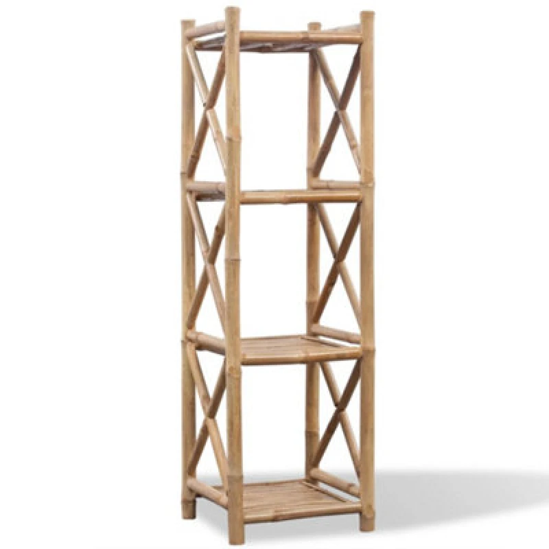 Image of VIDAXL 4-Tier Square Bamboo Shelf Vidaxl 8718475954187