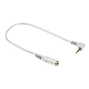 Image of Hama Jack Adapter, 2.5mm jack plug - 3.5mm jack socket, stereo, white