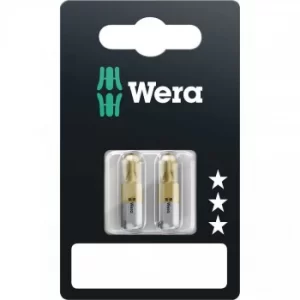 image of Wera 851/1 TiN SB Phillips Screwdriver Bits PH3 25mm Pack of 2