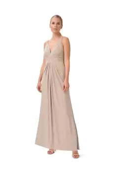 Image of Metallic Jersey Gown
