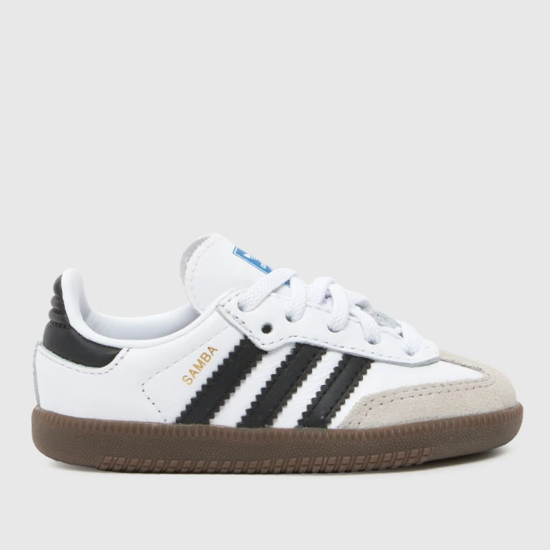 Image of adidas Originals Samba OG Shoes Infants White/Black unisex C8 (25.5)
