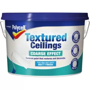 image of Polycell Textured Ceilings Course Effect - Matt - 2.5 Litres