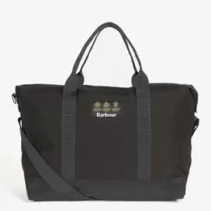 Image of Barbour Mens Highfield Canvas Holdall Bag - Navy/Olive