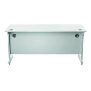 image of Jemini Single Rectangular Desk 1600x600x730mm White/White KF800738