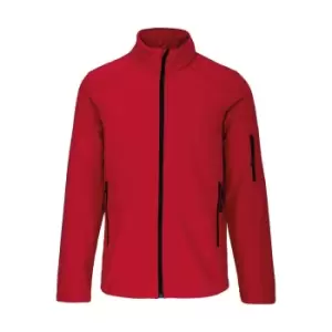 Kariban Mens Soft Shell Jacket (XXL) (Red)