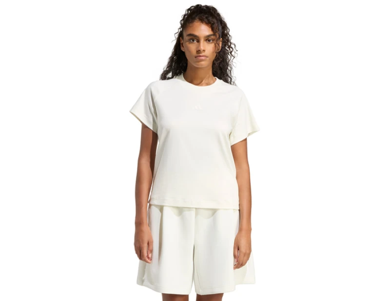 Image of Adidas Soft Lux T-Shirt Women White XS