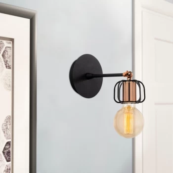 Image of Demre - N-1206 Black Wall Lamp