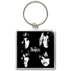 Image of The Beatles - Illustrated Faces Keychain