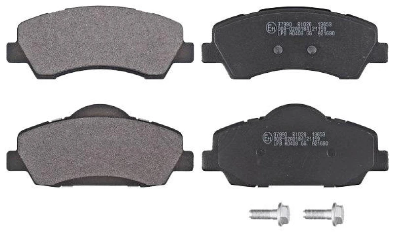 Image of A.B.S. 37990 Brake pad set without integrated wear sensor Brake Pad Set,disc brake (402)