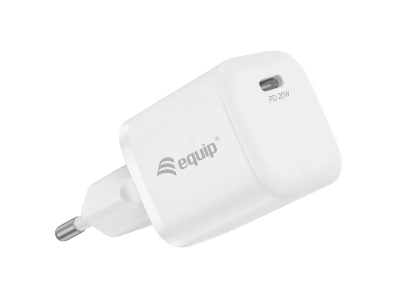 Image of LevelOne Equip 245530 1-Port 20W USB-C PD Charger; 25pcs/pack