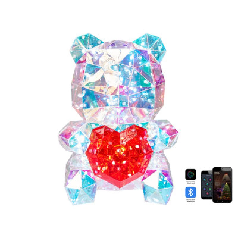 Image of Beliani LED Decoration Teddy Bear Rigel With App Multicolour