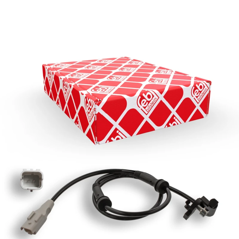 Image of FEBI BILSTEIN 45559 ABS Sensor Rear Axle Right, with screw Sensor,wheel speed (412)