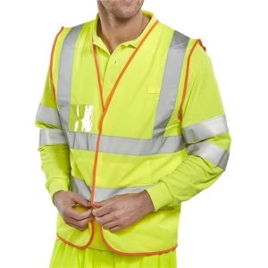 Image of BSafe Large Multi Purpose Vest Saturn Yellow