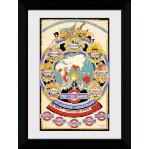 image of Transport For London Visit The Empire 50 x 70 Framed Collector Print