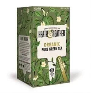 image of Heath And Heather Organic Green Tea 20bag (Case of 6)