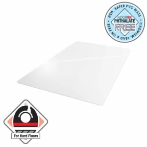 Image of Cleartex Advantagemat PVC Rectangular Chair Mat for Hard Floor 120 x 75cm, Clear