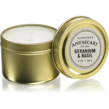 Image of Paddywax Apothecary Geranium & Basil Scented Candle 56g