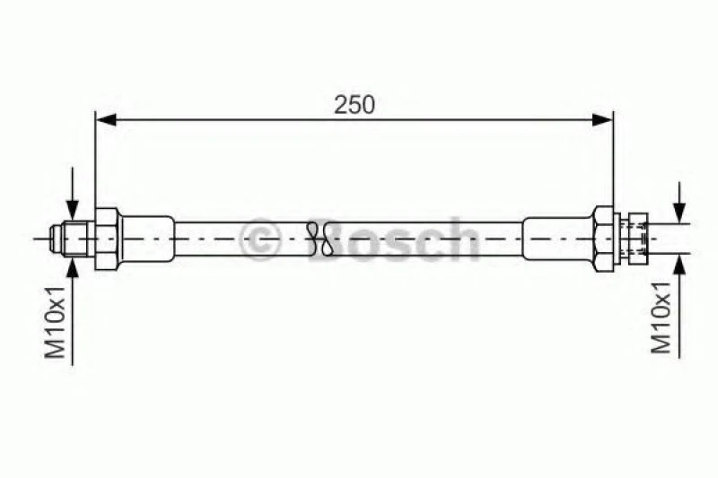 Image of Brake hose Bosch 1 987 476 348