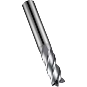 S814HA 16.00MM Carbide 4 Flute Weldon Flat Short Series Slot Drill - Alcrona Coated DIN 6527L