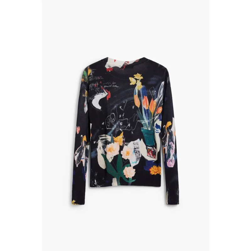 Image of Desigual Woman sweater Desigual Lacroix Noir Female L
