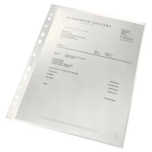 image of Leitz Recycled Cut Flush Folders Clear A4 Pack of 100 4791-10-03