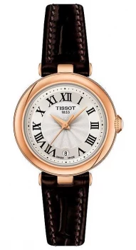 image of Tissot Bellissima Silver Dial Brown Leather Strap Watch