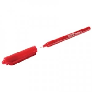 image of Nice Price Fineliner 0.4mm Red Pens Pack of 10 WX25009