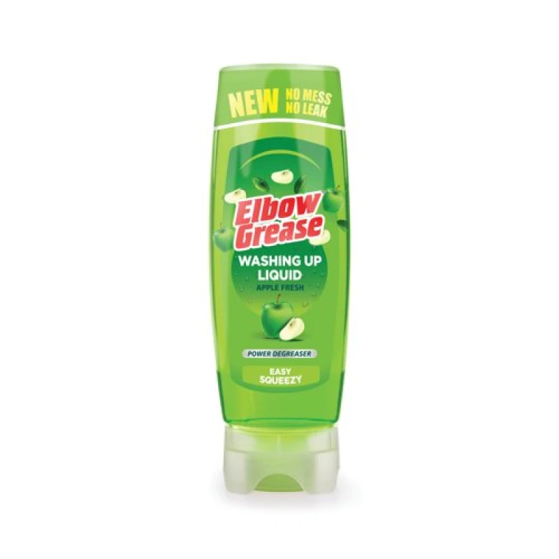 Image of Elbow Grease Elbow Grease Washing Up Liquid Apple Fresh 450ml (Pack of 12) EG339 EG339