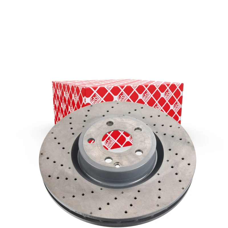 Image of FEBI BILSTEIN 172925 Brake disc Front Axle, perforated/vented, Coated, High-carbon Brake Disc (82)