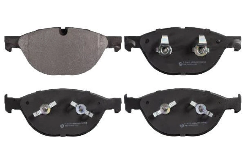 Image of Blue PRINT ADJ134227 Brake pad set Front Axle, prepared for wear warning indicator, with piston clip Brake Pad Set,disc brake (402)