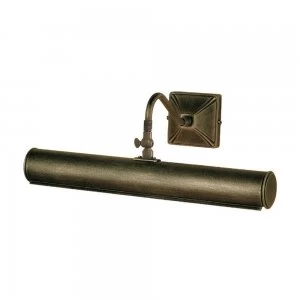 Image of 2 Light Large Picture Wall Light Black, Gold, E14