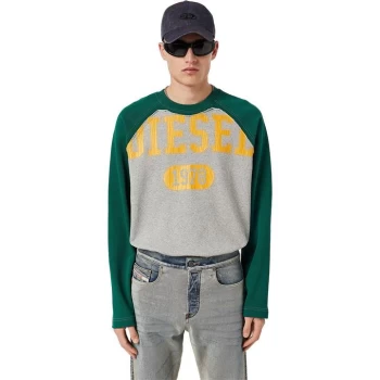 Diesel 1978 Raglan Crewneck Sweatshirt - Green