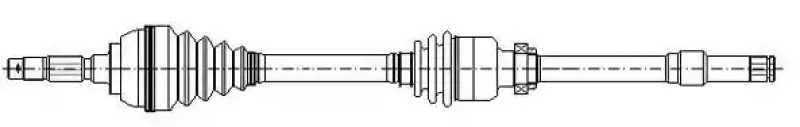 Image of ERA Benelux DA20704 Drive shaft Front Axle Right, for vehicles with ABS Drive Shaft (13)