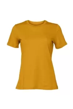 Image of Bella + Canvas Womens/Ladies Relaxed Jersey T-Shirt (M) (Mustard Yellow)