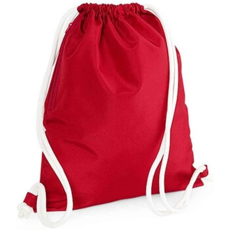 Image of Bagbase Icon Drawstring Bag in Red Red Unisex
